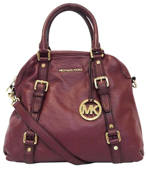 michael michael kors bedford large bowling satchel bordeaux